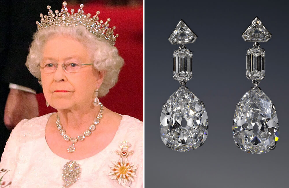 Article-Images-RoyalJewels-Coronation-Greville-Pear-drop-Earring-Queen-Elizabeth-II.