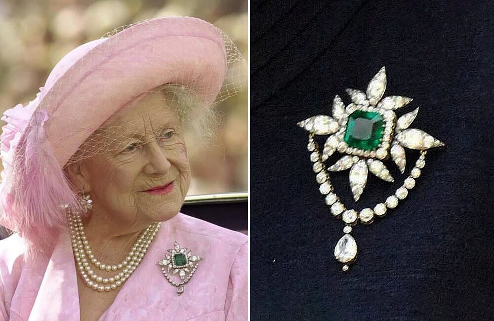 Article-Images-RoyalJewels-Emerald-Floral-Brooch-The-Queen-Mother.