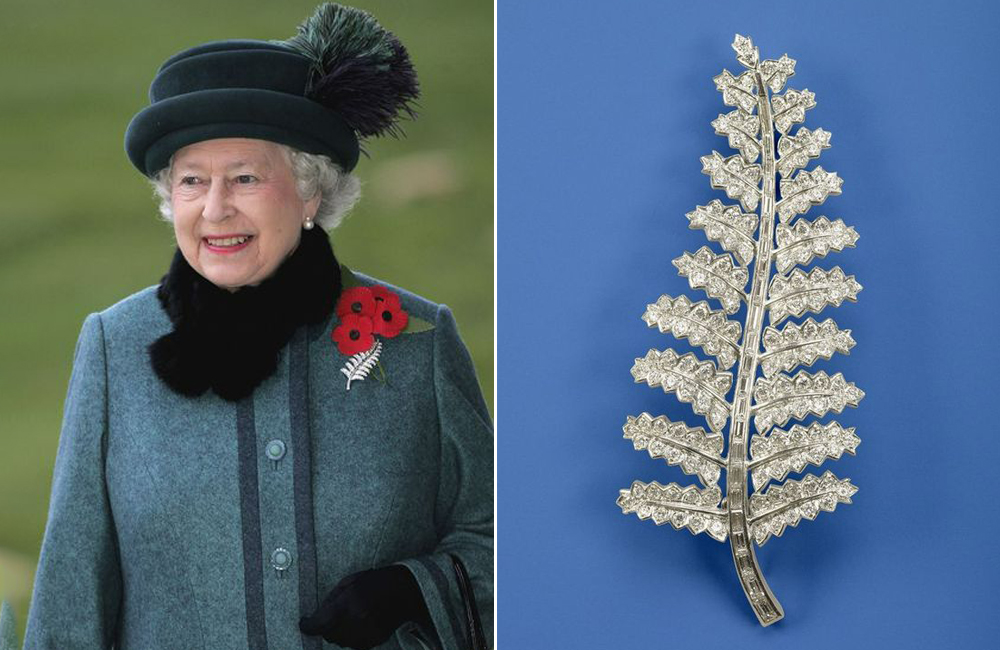 Article-Images-RoyalJewels-New-Zealand-Silver-Fern-Brooch-Queen-Elizabeth-II.