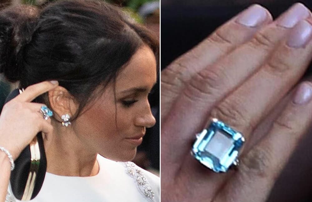 Article-Images-RoyalJewels-Princess-Diana-Emerald-Cut-Aquamarine-Ring-Meghan-Markle.