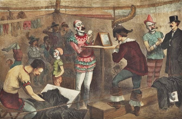 (Carl+J.)+Joseph+Becker+(American+artist,+1841-1910)+A+Night+in+a+Circus.+-+The+Dressing-room..