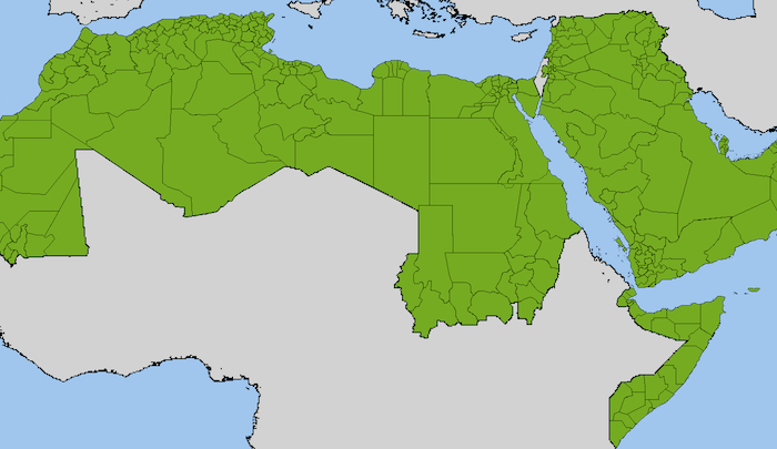 Israel-and-Arab-states.