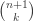 latex.php?latex=%7B%7Bn%2B1%7D+%5Cchoose+k%7D&bg=ffffff&fg=333333&s=0.