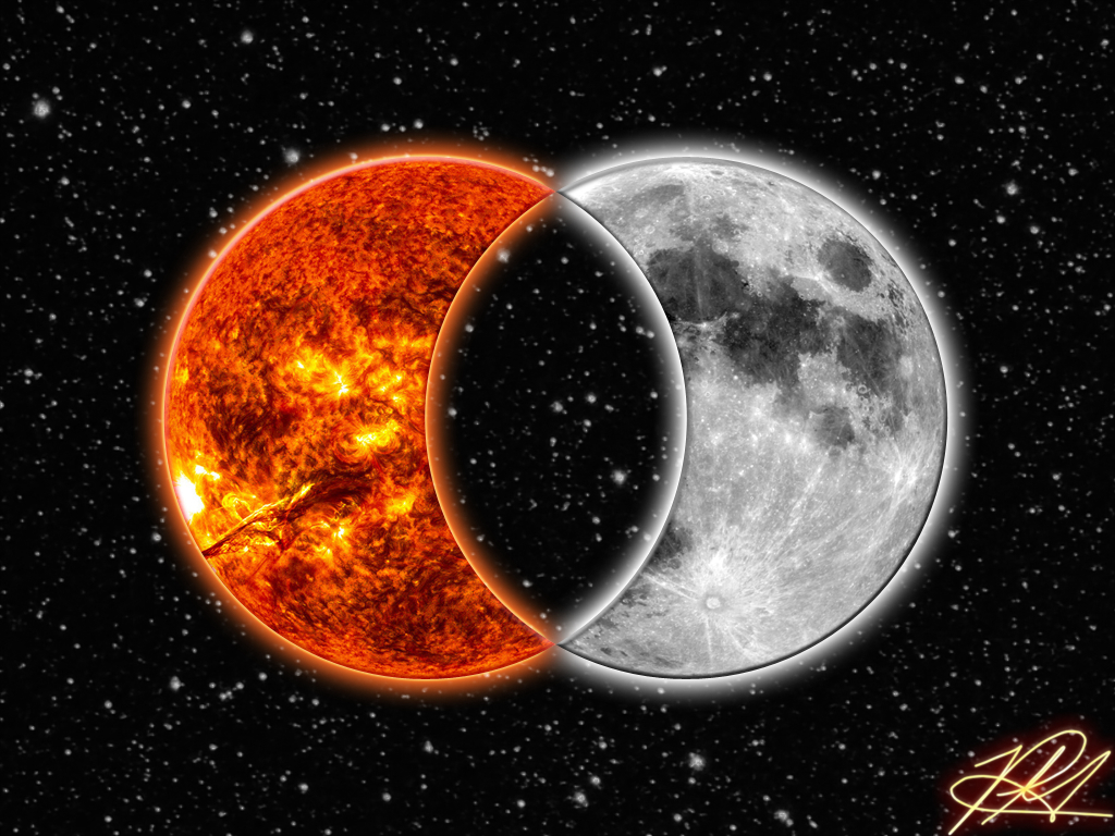 Moon Sun Vesica.