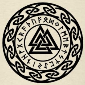 Valknut,-Wotan-s-Knot,-Runes,-Odin,-Walhall-T-Shirts.